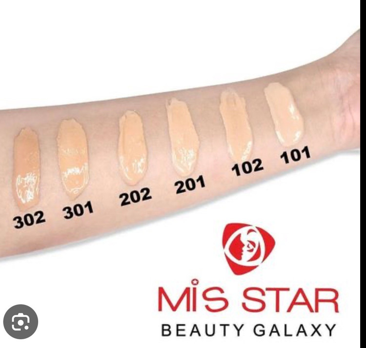 کرم پودر تیوپی سری مات ضدآب و ضدتعریق حاوی SPF20 میس استار (